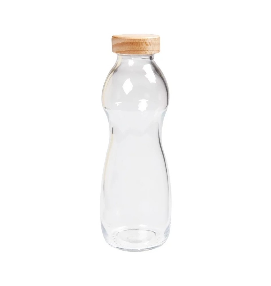 Gourde en verre bouchon bois 50 ml