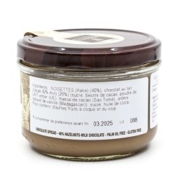 Pâte à Tartiner chocolat au lait et noisettes 40% 200gr