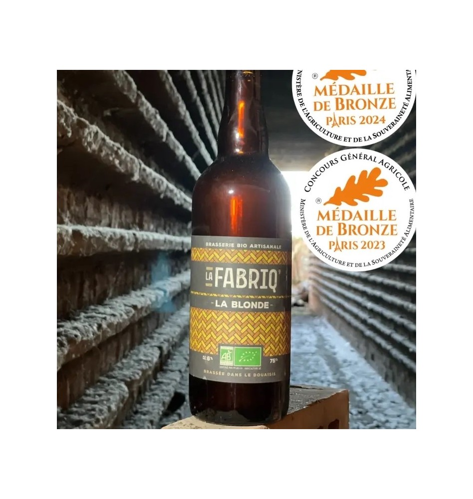 BIERE LA FABRIQ BLONDE BIO 75 CL
