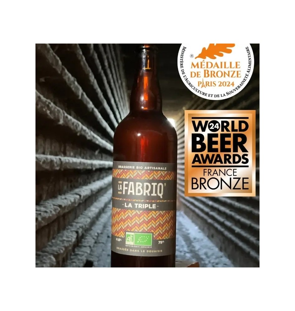 BIERE LA FABRIQ TRIPLE BIO 75 CL