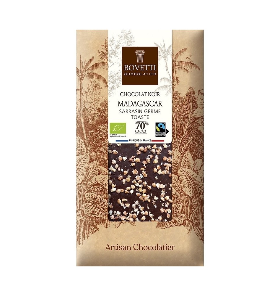 CHOCOLAT NOIR MADAGASCAR SARRASIN 100G