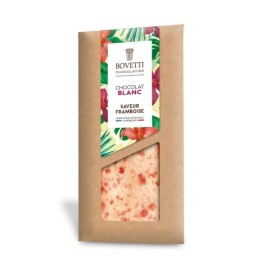 Tablette Chocolat Blanc Saveur Framboise